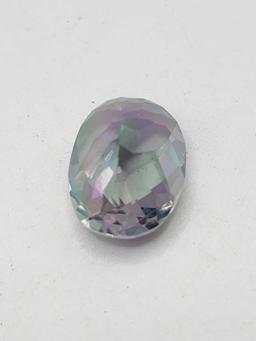 Large unset mystic topaz gemstone, 15.5 carats
