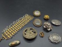 Antique Jewelry & Pin lot