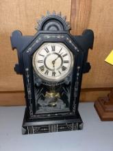 Key Wind Case Clock with Pendulum and Chime