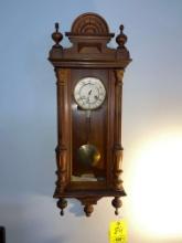 Key Wind Antique Kitchen Wall Clock