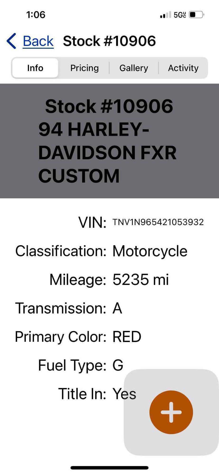 1994 Harley Davidson FXR Custom