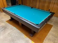 Slate Top Pool Table and Billiards Balls