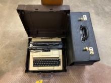 Montgomery Ward Typewriter and Briefcase