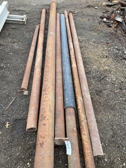 Assorted steel pipes