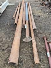 Assorted steel pipes