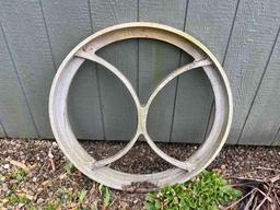 Metal wagon wheels,Cultivator,