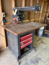 Craftsman 10in Radial Arm with Cabinet