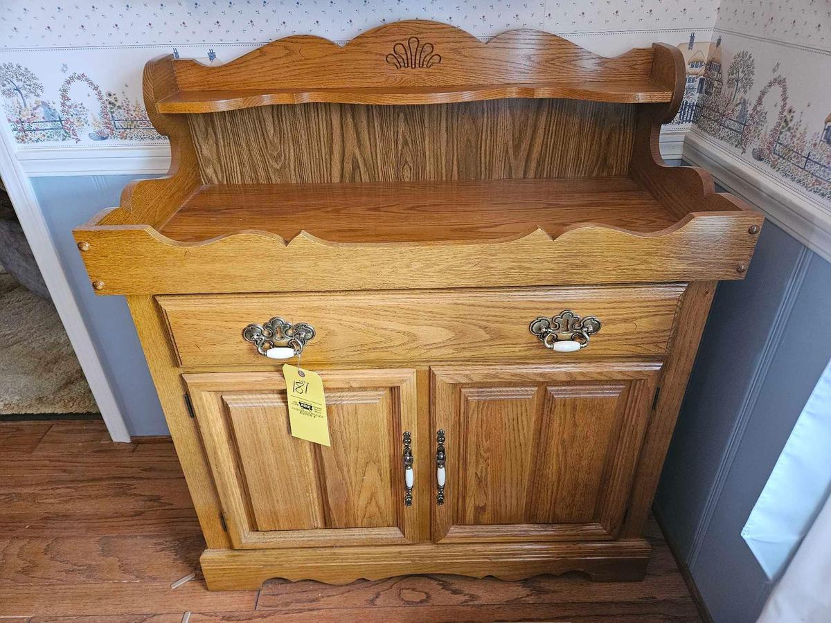 Solid Oak Dry Sink by Cochrane Furniture - Nice