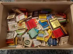 Assortment of Vintage Matchbooks & Buttons