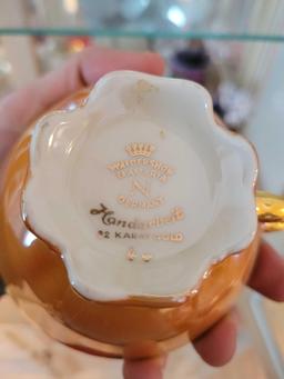 Stemware, Waldershop Bavaria Germany Tea Cup and Saucers, Candle sticks
