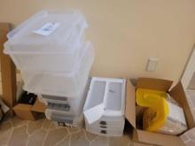 Plastic Totes, Organizer, Food Storage