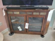 Corner Cabinet TV stand (Contents not included)