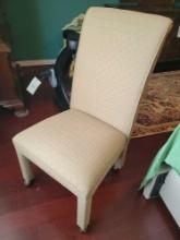 Upholstered Bedroom Chair on Casters