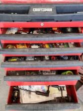(1) Craftsman rolling tool chest, cabinet large, FILLED