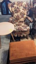 Chair Ottoman and table