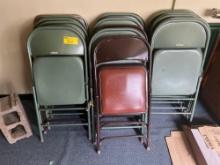 (21) Metal Folding Chairs