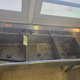 8ft stainless steel sink