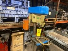 Drill press; ...? chuck, 120V, multiple speed, commercial duty, working condition.