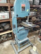 Bandsaw for wood, Enco 18 in. on roller cart, Working condition.
