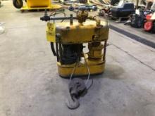Hoist, air operated ... ton cable winch. New valves, rebuilt control. Working condition.
