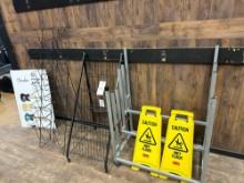 Signs and shelving