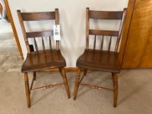 Pair of Wood Chairs