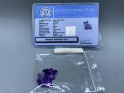 Certified Natural Amethyst Grouping 8.150 CTS