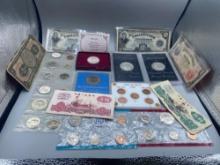 Eisenhower Proof Dollars, Proof Washington Commemorative Half Dollar, Lincoln Cents, Mint Sets,