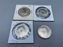 1964 Silver Kennedy Half Dollars bid x 4