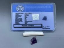 Certified Natural Amethyst 6.555 CTS