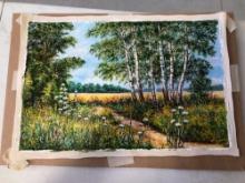 Kurshev 17x12 inch oil on canvas