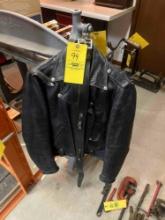 Men's Leather Jacket with Belt