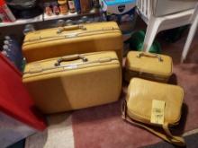 American Leather Luggage Set - 4 Pieces