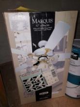 Marquis 52" White Ceiling Fan NIB
