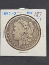 1897 O Morgan silver dollar