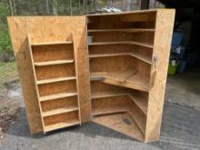 plywood storage cabinet