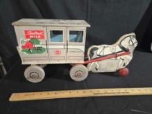 Rich Toys National Dairy Sealtest Wooden Milk Wagon