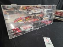 Snap On Trucks and Dragsters, Coca Cola Car w/ Plastic Mirror Back Display Case