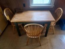 Small Dining Table w/ 3 Chairs