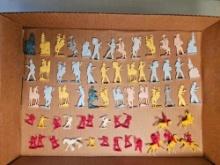 Cracker Jack Cowboys and Indians Figures and Miniature Cowboys and Indians