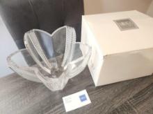 Large & fancy Mikasa crystal bowl and box