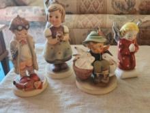 (4) Goebel Hummel figurines, 2 as is