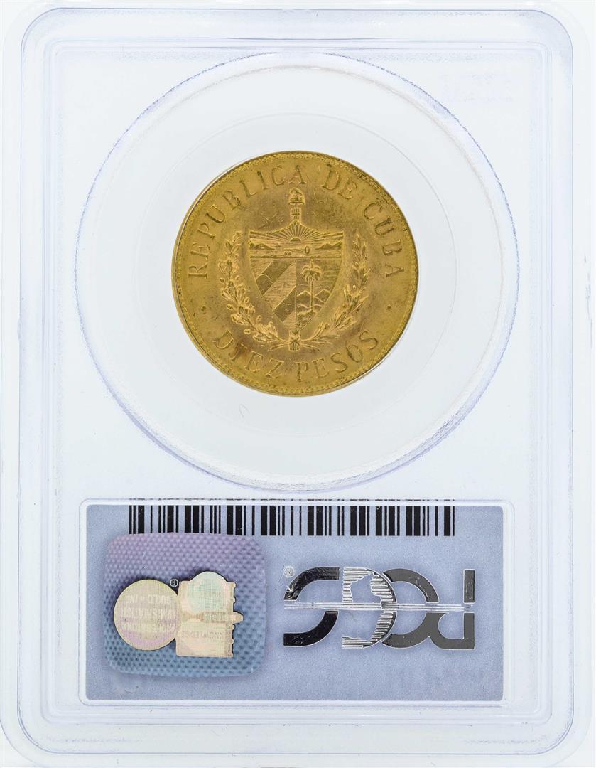1916 Cuba 10 Pesos Gold Coin PCGS MS61