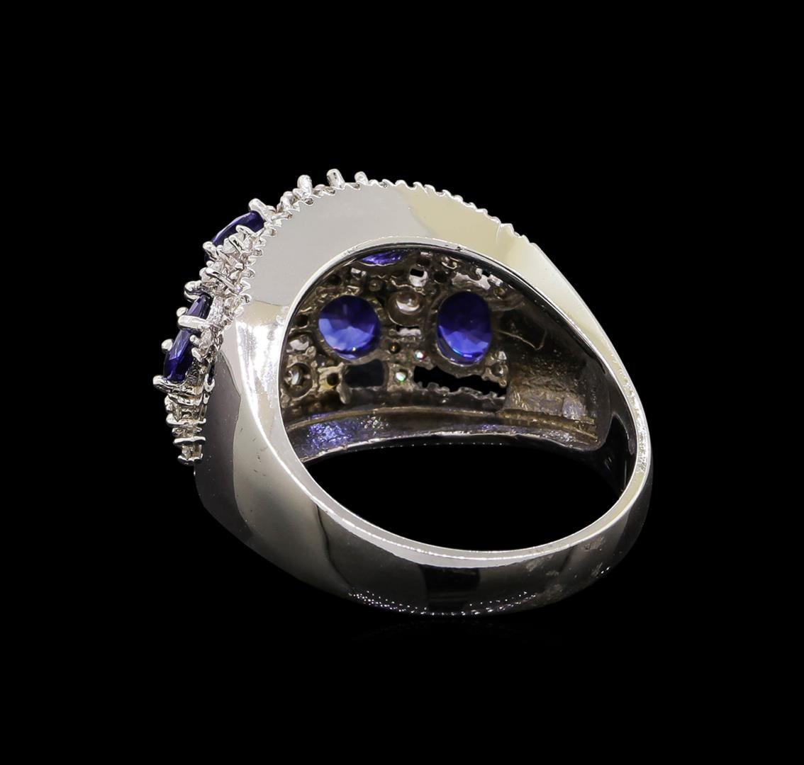14KT White Gold 2.34 ctw Sapphire and Diamond Ring