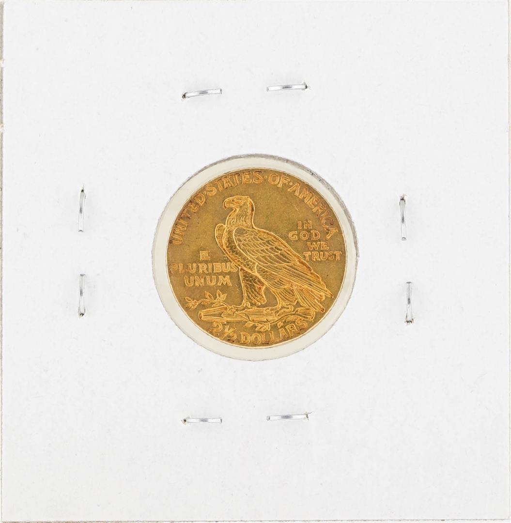 1911 $2 1-2 Indian Head Gold Coin AU
