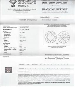 1.64 ctw Diamond Ring - 14KT White Gold