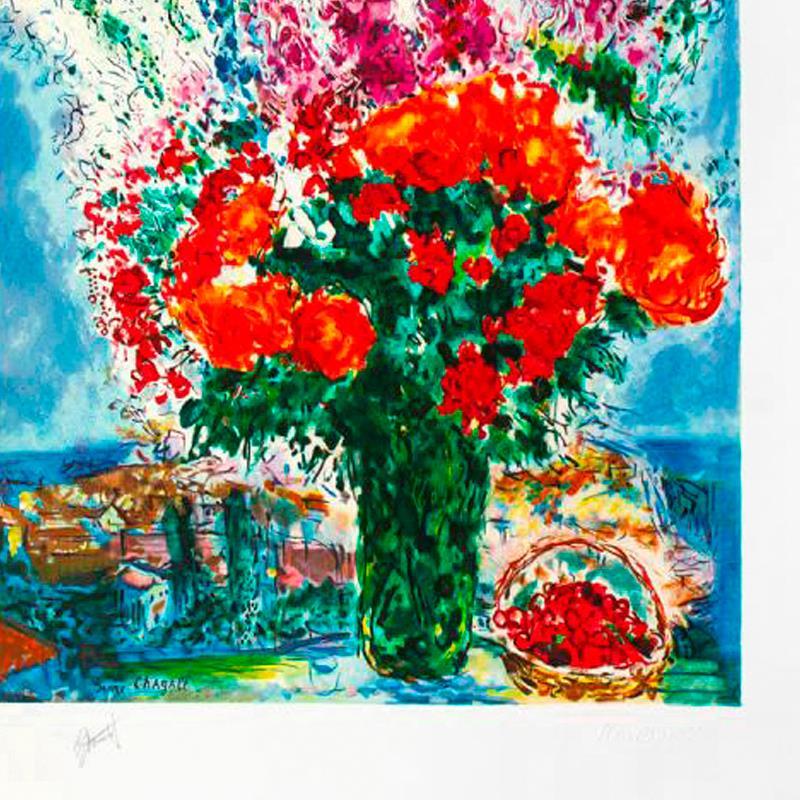 Le Bouquet De Renoncules by Chagall (1887-1985)