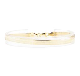 Silk Herringbone Chain Bracelet - 10KT Yellow Gold