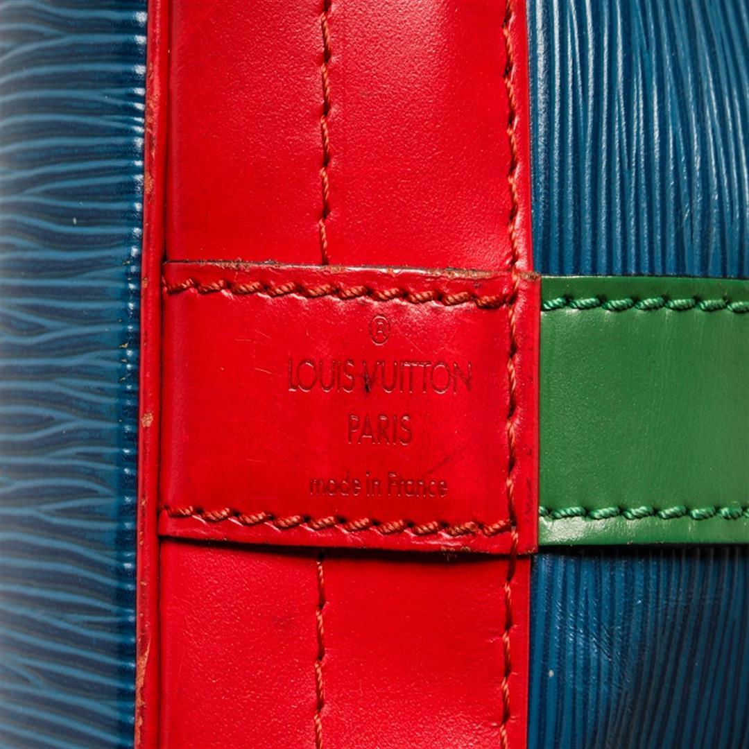 Louis Vuitton Blue Red And Green Epi Leather Noe Shoulder Bag