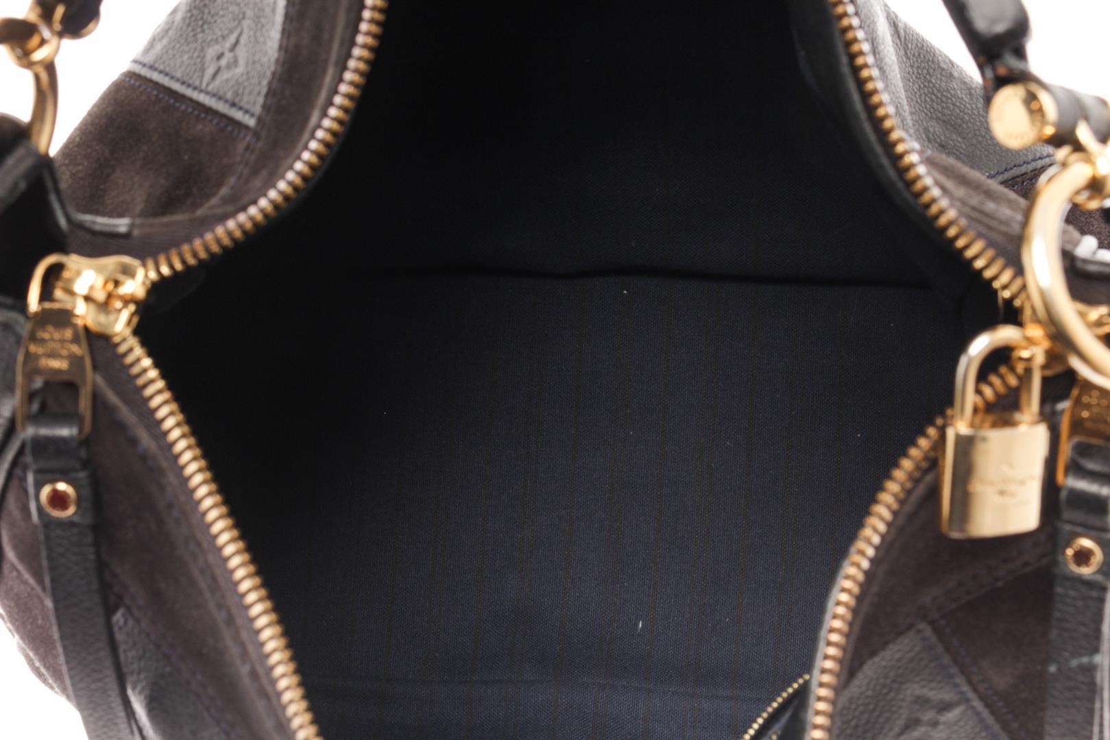 Louis Vuitton Black Monogram Empreinte Leather & Suede Odesius Shoulder Bag